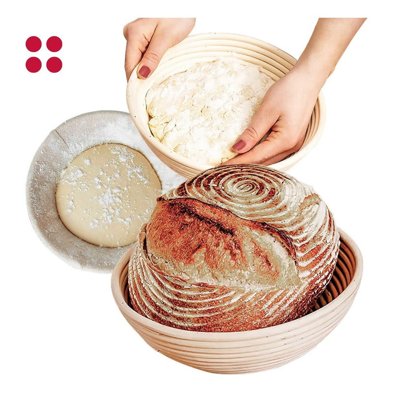 Banneton Redondo De 20cm - Cesta De Rattan - Cukin