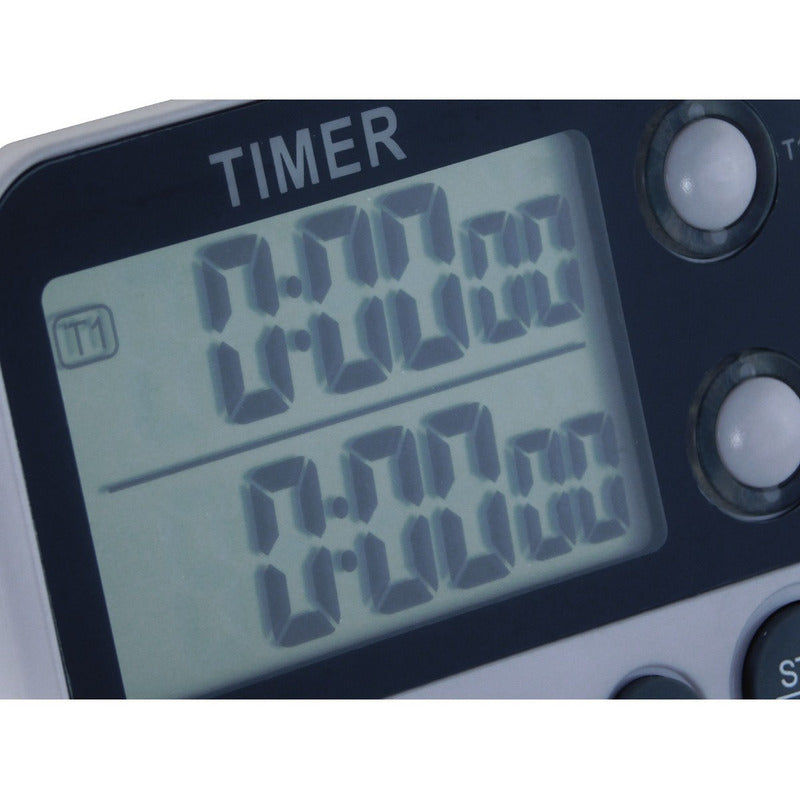Temporizador De Cocina Doble Imantado - Timer - Cukin Blanco Doble