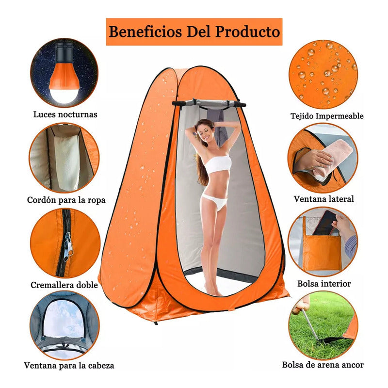Norplat Carpa Vestidor Portatil Camping Ventana Ducha Baño