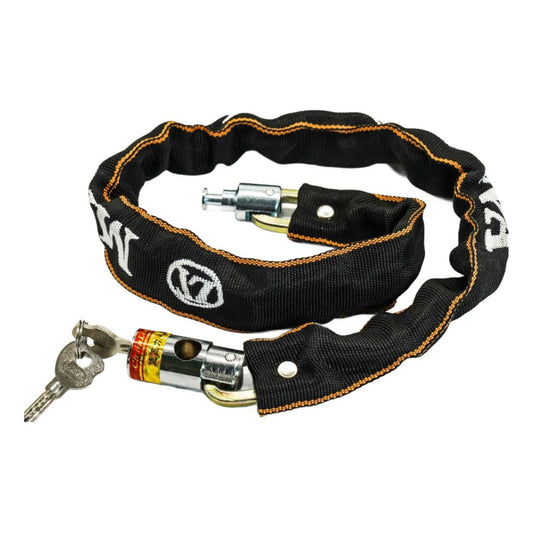 Candado Bicicleta Con Cadena Acero Cobertor Textil Norplat