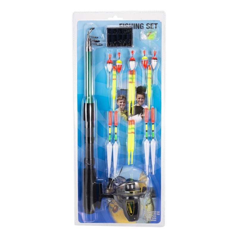 Kit Completo Pesca Norplat Accesorios Caña Carrete Señuelos