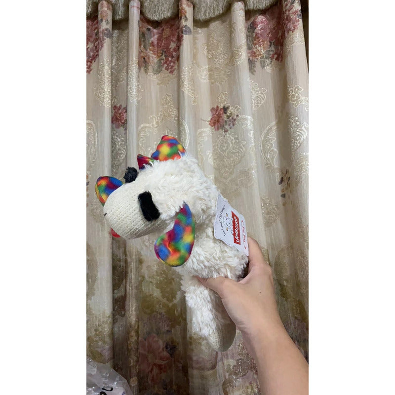 Peluche Oveja Con Texturas Y Sonido Para Mascotas Y Niños
