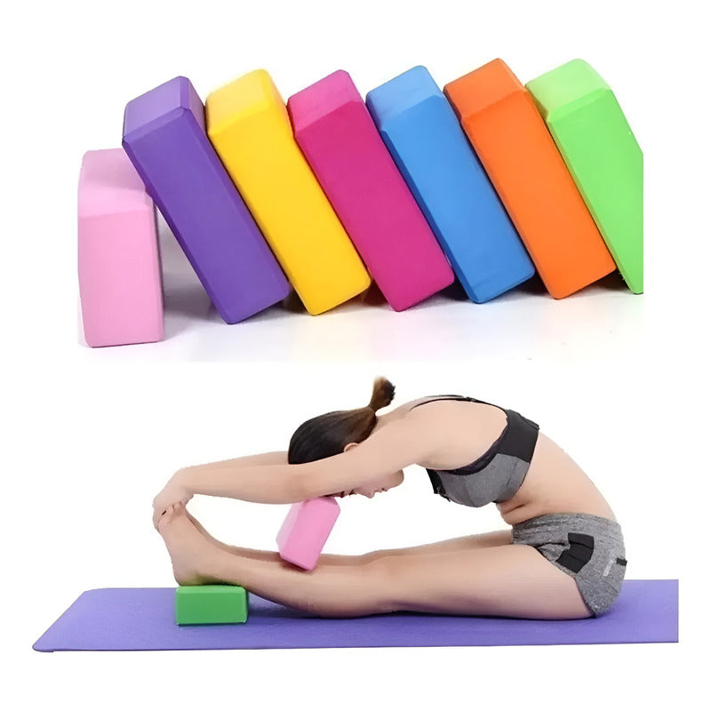 Fitness Yoga Ladrillo Goma Eva Bloque Pilates Deporte 180g