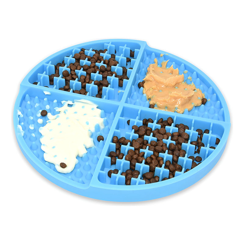 Plato Anti Ansiedad Come Lento Para Perro Mascota - Celeste