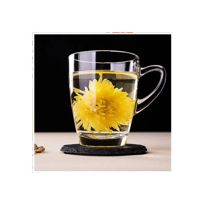 Set 6 Tazas Para Café Con Leche Té Capuccino Vidrio 250ml