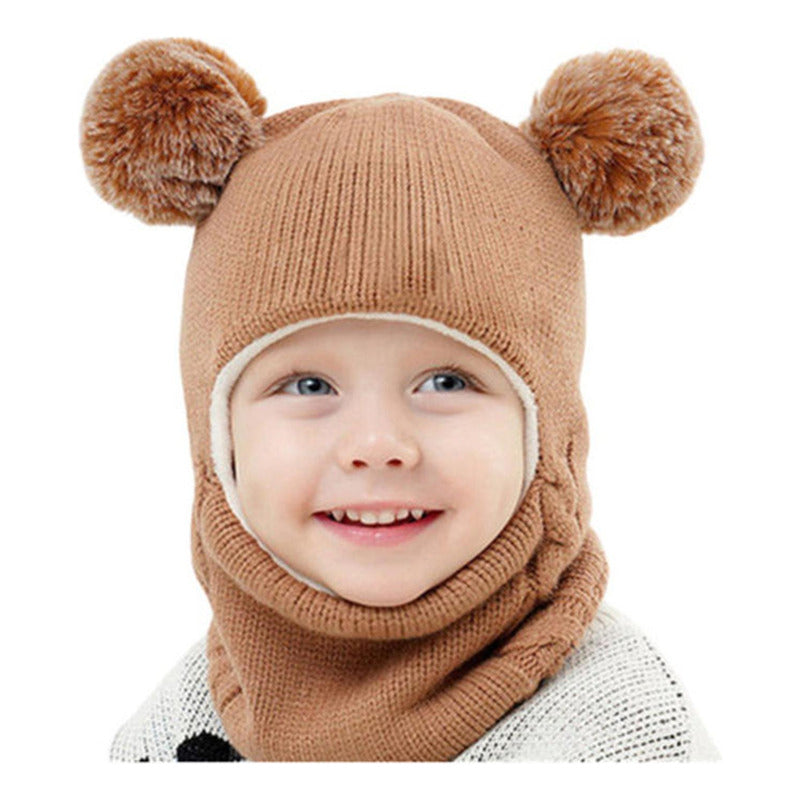 Gorro Con Cuello Bebés 6m A 2 Años Invierno Abrigado Norplat