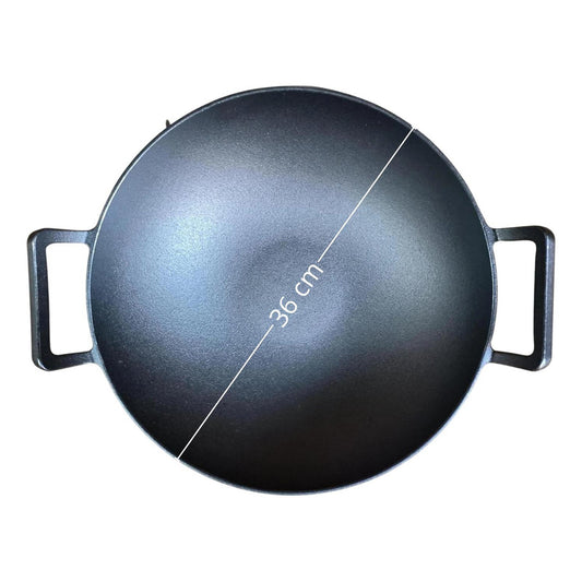 Wok Hierro Fundido 36 X 10 Cm Redondo - Norplat