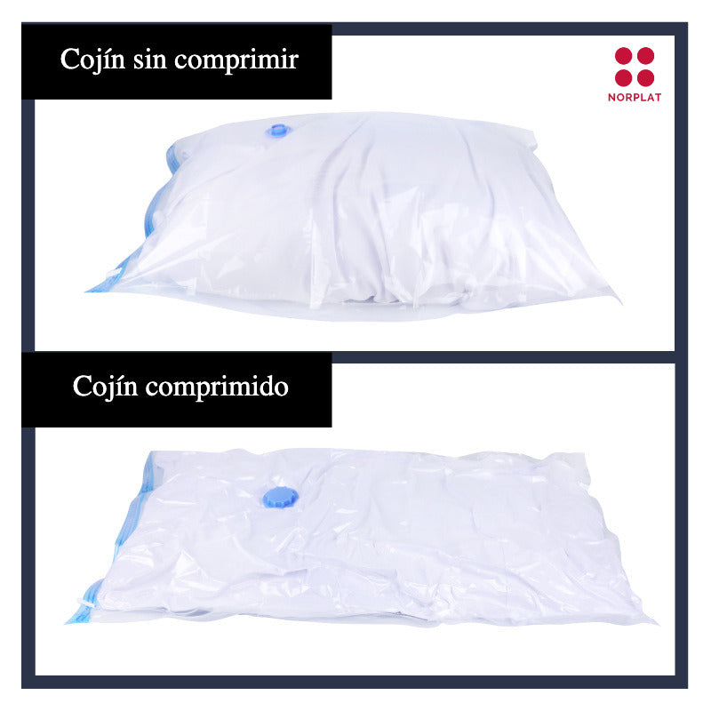 12 Bolsas Al Vacío Grandes - Comprimir Ropa Plumon - Norplat