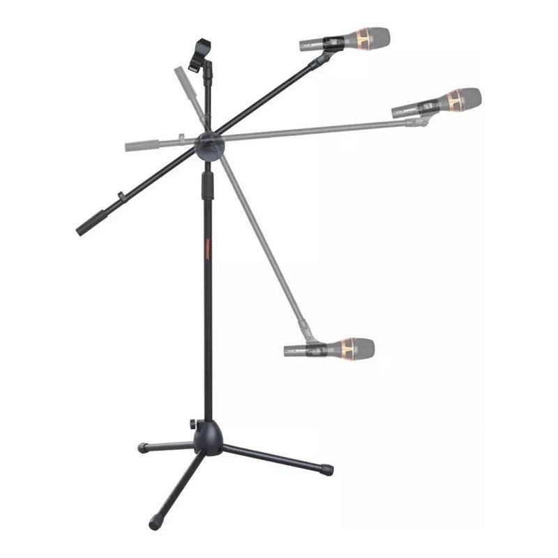 Soporte Pedestal De Micrófono Con Boom Metálico / Atril
