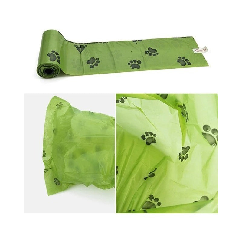 240 Bolsas Biodegradable 16 Rollos Ecologicas Fecas Perro Amarillo