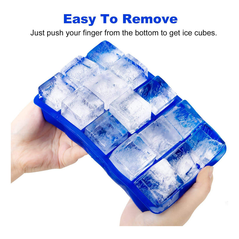 Molde De Silicona Para 15 Cubos De Hielo 3.3 Cm - Cukin