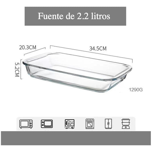 Pack De 2 Fuentes Rectangulares Pequeño Y Mediano - Norplat