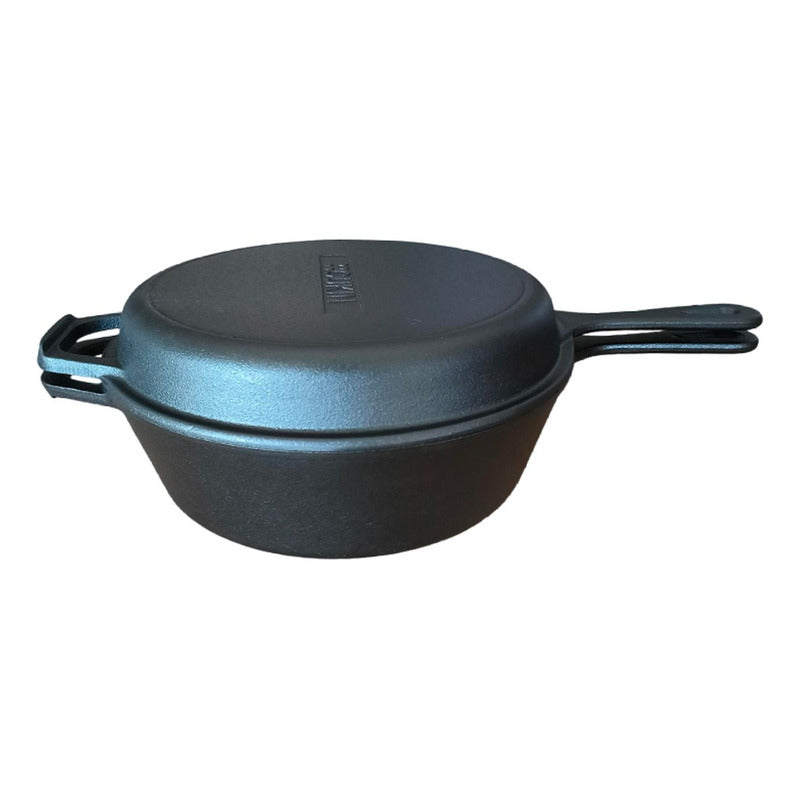 Dutch Oven Ø26cm 2 Sartenes Hierro Fundido + 2 Grip - Cukin