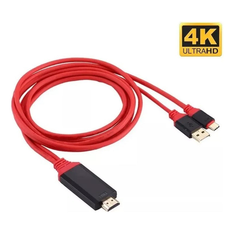 Cable Hdmi Tipo C Usb 3.1 Compatible Emui Mac Samsung Huawei