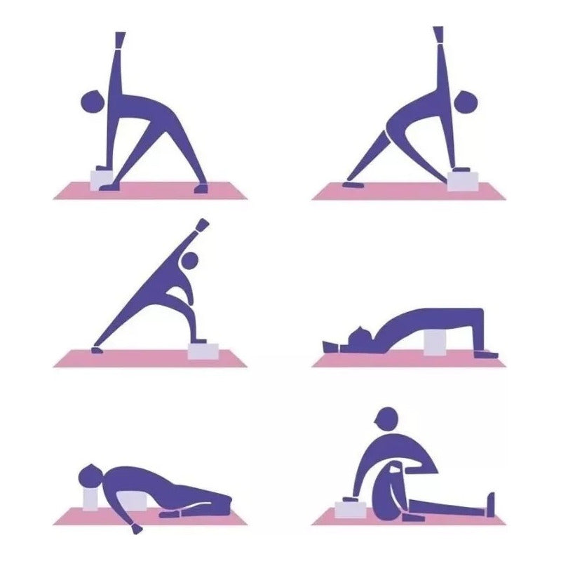 Fitness Yoga Ladrillo Goma Eva Bloque Pilates Deporte 180g