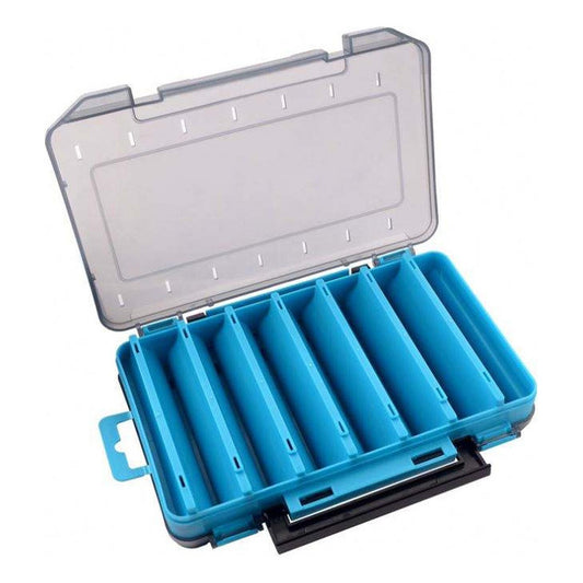 Caja Porta Señuelos Pesca 14 Compartimientos Doble - Norplat