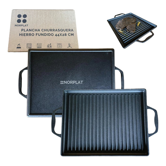 Plancha Hierro Fundido Menaje C/ Azas Hierro Fundido Norplat