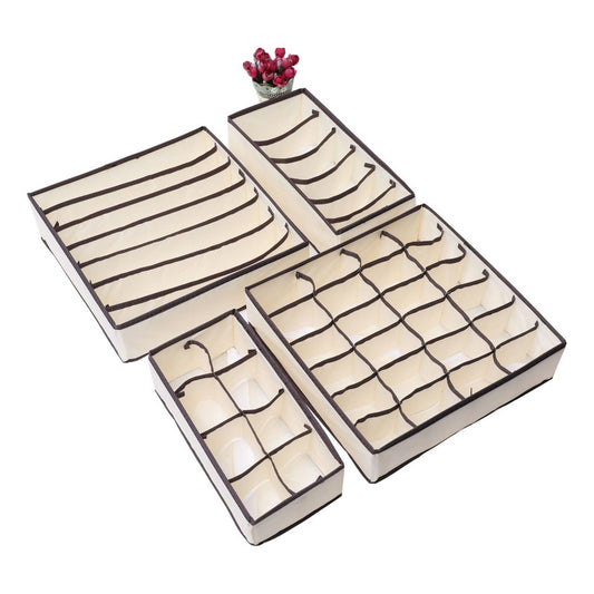 Set 4 Organizadores Ropa Interior Calcetines Sosten Closet