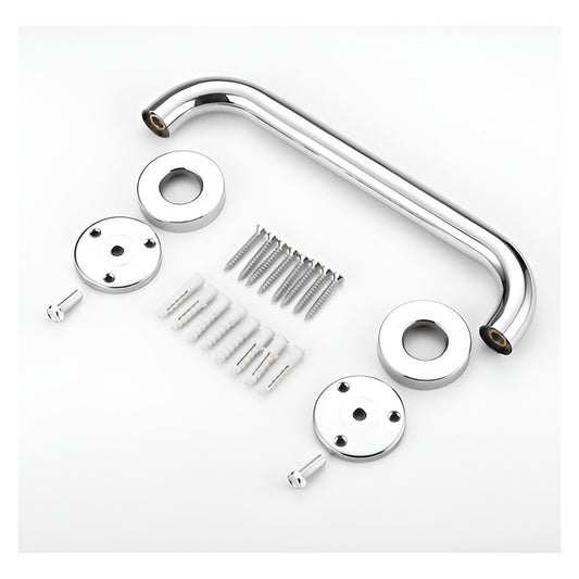 2 Barras De Seguridad Apoyo Pasamanos Acero Inox - Norplat Plateado