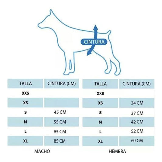 Pack 12 Unid Pañal Sanitario Desechables Mascotas Perra Gata