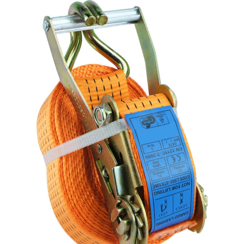 Eslingas Linga Amarre 50mm 6m Slinga 5000kg Rachet - Norplat Naranja