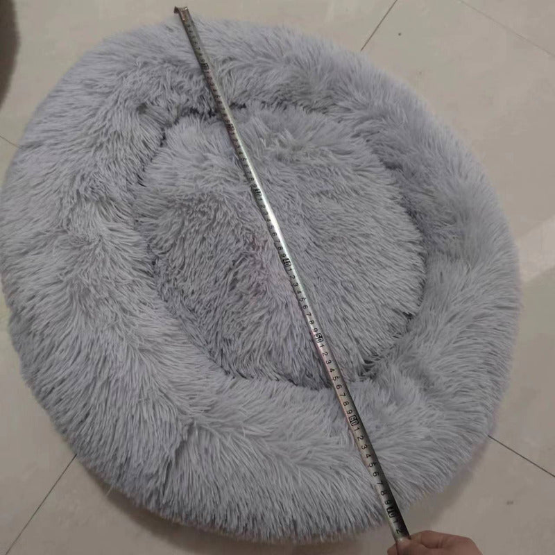 Cama Antiestrés Peluda Para Perros Y Gatos 70cm L Originales