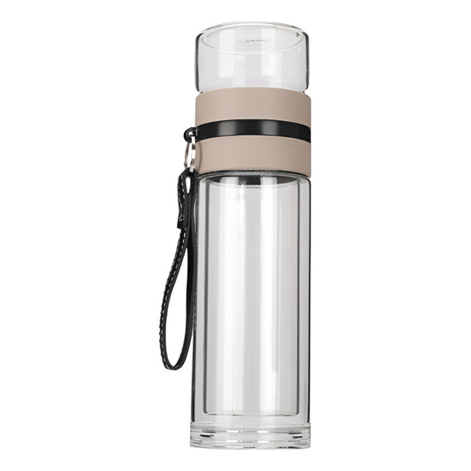 Botella Infusor Vidrio Borosilicato Infusión Separado De Té
