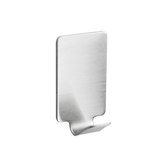 Pack De 10 Colgadores Percha Ancho Baño Organizador Adhesivo Plateado