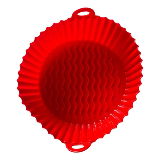Forro Silicona Reutilizable Freidora Aire Redondo - Norplat Rojo