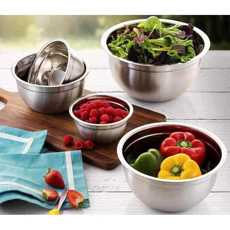 Bowl Acero Inoxidable 22cm Reposteria Cocina 2500ml Norplat