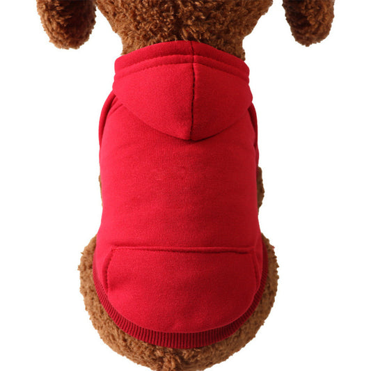 Polerón Con Gorro Ropa Chaleco Perro Abrigo Invierno Norplat Rojo 2xl