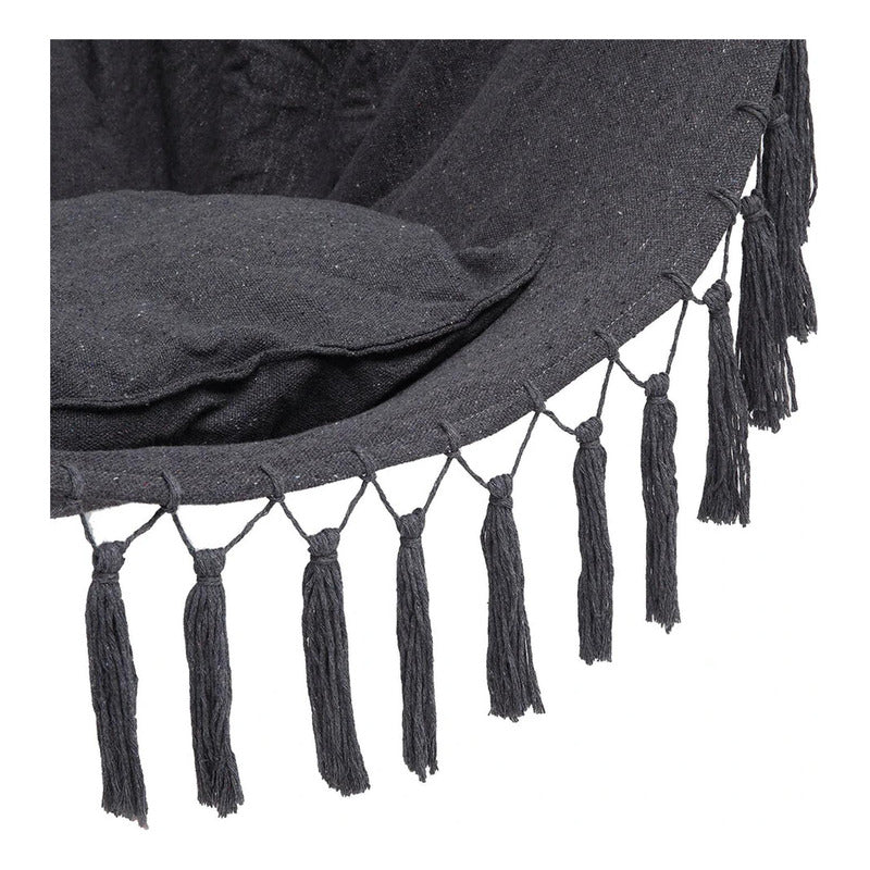 Silla Colgante Columpio Hamaca Con Almohadones - Norplat Gris Oscuro
