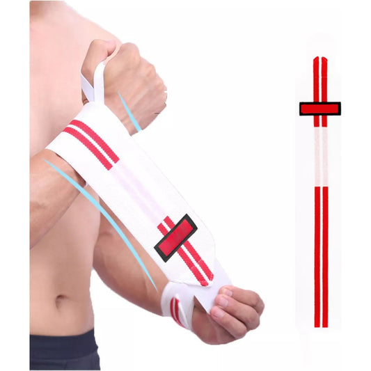 Par Muñequeras Crossfit Fitness Gym Elasticada Norplat