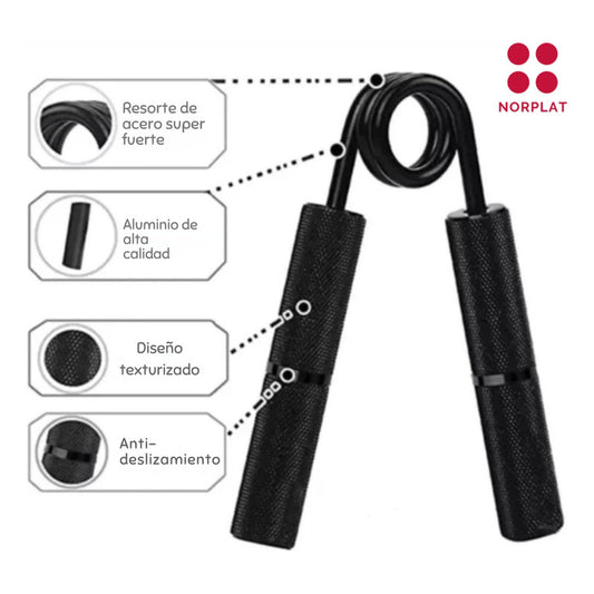 Hand Grip Resistencia Ejercicio Fortalecedor Muñeca Norplat Negro - 150lb